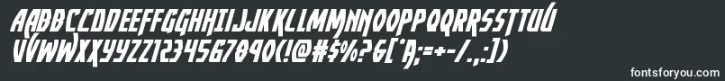 Yankeeclipperexpandital Font – White Fonts on Black Background