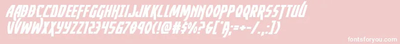 Yankeeclipperexpandital Font – White Fonts on Pink Background