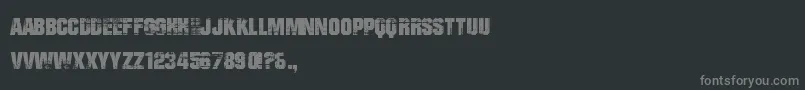 BadGrunge Font – Gray Fonts on Black Background