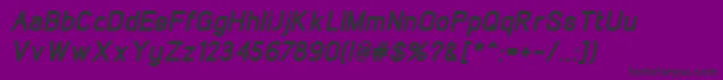 LintelExtrabolditalic Font – Black Fonts on Purple Background