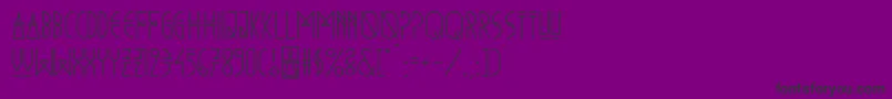 Шрифт NewVera – чёрные шрифты на фиолетовом фоне