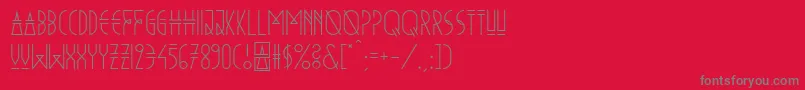 NewVera Font – Gray Fonts on Red Background