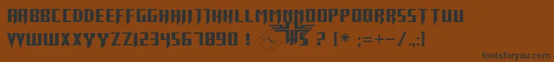 ReturnToCastle Font – Black Fonts on Brown Background