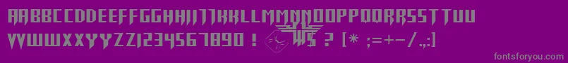 ReturnToCastle Font – Gray Fonts on Purple Background