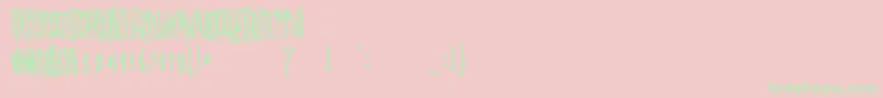 GrafitikRiot Font – Green Fonts on Pink Background