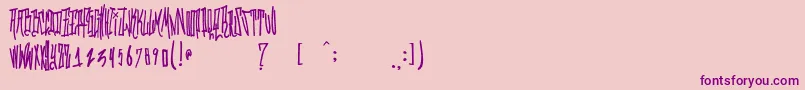 GrafitikRiot-Schriftart – Violette Schriften auf rosa Hintergrund