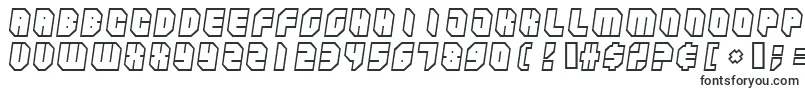 Шрифт Zipperbluesoutline – шрифты, начинающиеся на Z