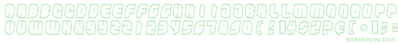 Zipperbluesoutline Font – Green Fonts