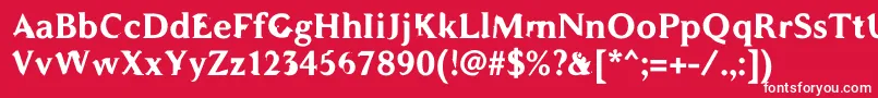 WcAddendumBold Font – White Fonts on Red Background