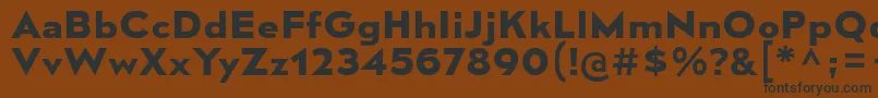 MesmerizeSeBd-Schriftart – Schwarze Schriften auf braunem Hintergrund