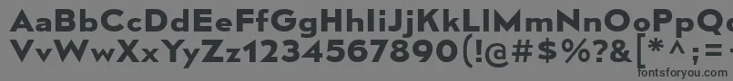 MesmerizeSeBd Font – Black Fonts on Gray Background