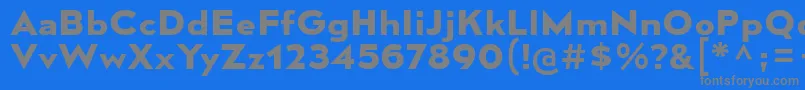 フォントMesmerizeSeBd – 青い背景に灰色の文字