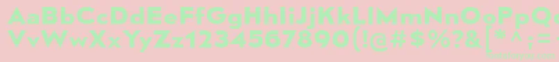 MesmerizeSeBd Font – Green Fonts on Pink Background