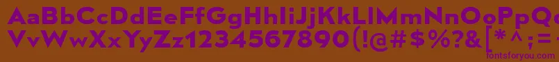 MesmerizeSeBd-Schriftart – Violette Schriften auf braunem Hintergrund