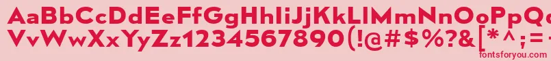 MesmerizeSeBd Font – Red Fonts on Pink Background