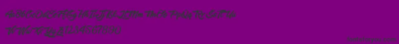 EnlightenYourDestiny Font – Black Fonts on Purple Background