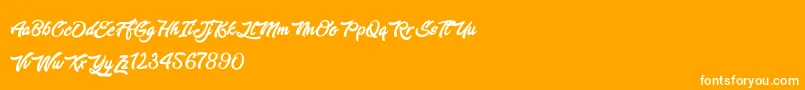 EnlightenYourDestiny Font – White Fonts on Orange Background