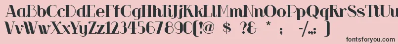 Riotsquad Font – Black Fonts on Pink Background