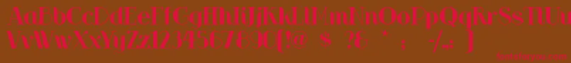 Riotsquad Font – Red Fonts on Brown Background