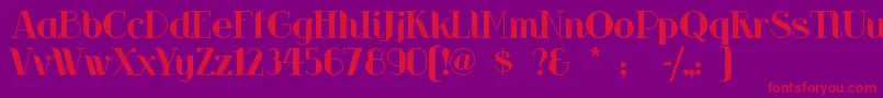 Riotsquad Font – Red Fonts on Purple Background