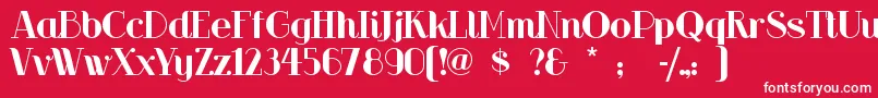 Riotsquad Font – White Fonts on Red Background