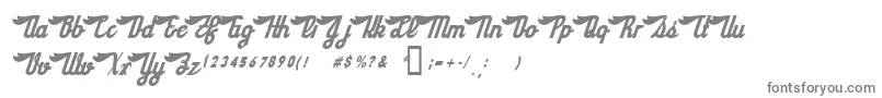 Шрифт SloeGinRickey – серые шрифты на белом фоне