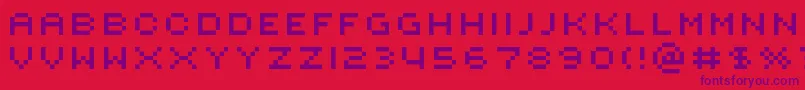 RotorcapExtended Font – Purple Fonts on Red Background