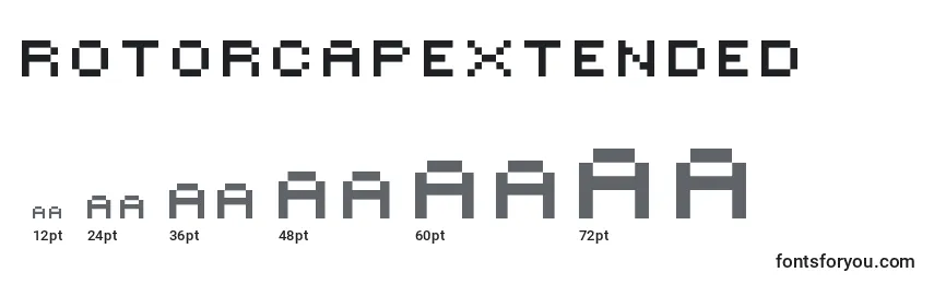 RotorcapExtended Font Sizes