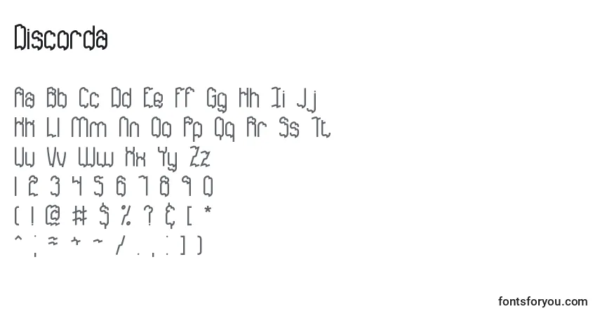 Police Discorda - Alphabet, Chiffres, Caractères Spéciaux