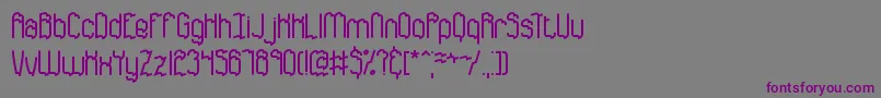 Discorda-fontti – violetit fontit harmaalla taustalla