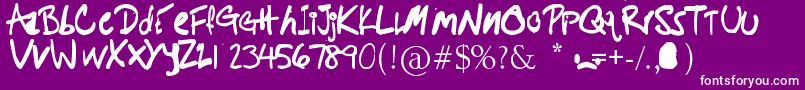 PotatoFarmer Font – White Fonts on Purple Background