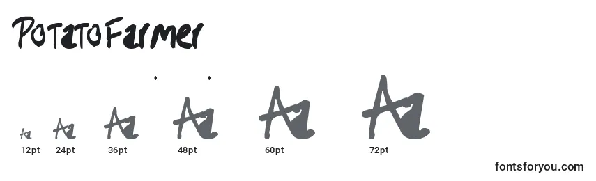 PotatoFarmer Font Sizes
