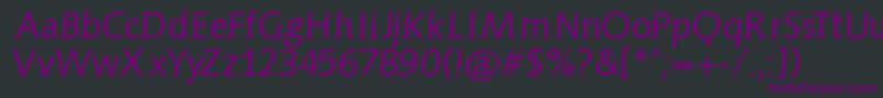 Aidaserifobliquemedium Font – Purple Fonts on Black Background