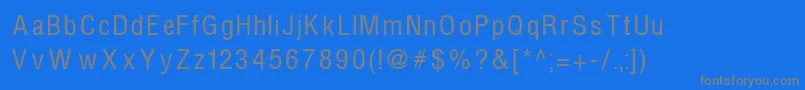 Saiba mais sobre a fonte Helvcondenced105n Fonte Helvcondenced105n – fontes cinzas em um fundo azul