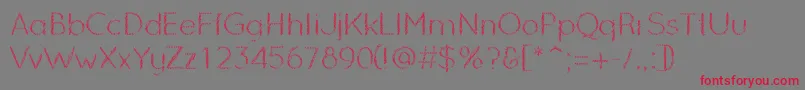 OzarksNormal Font – Red Fonts on Gray Background