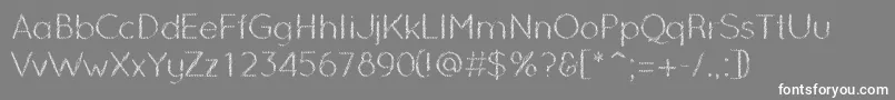 OzarksNormal Font – White Fonts on Gray Background