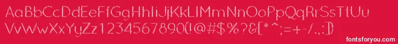 OzarksNormal Font – White Fonts on Red Background