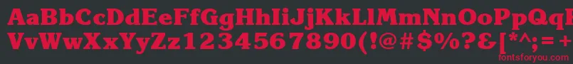 KorinnablackbttBold Font – Red Fonts on Black Background