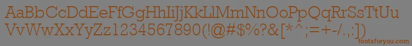 AstuteLightSsiLight Font – Brown Fonts on Gray Background