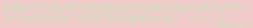 AstuteLightSsiLight Font – Green Fonts on Pink Background