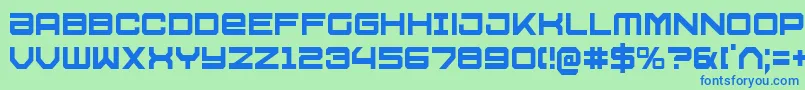 U.S.S.DallasCondensed Font – Blue Fonts on Green Background