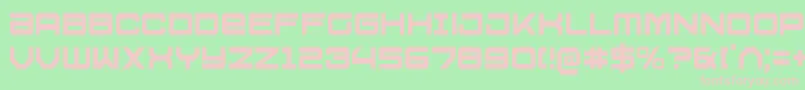 U.S.S.DallasCondensed Font – Pink Fonts on Green Background