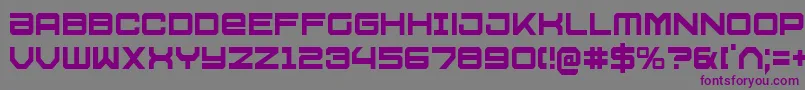 U.S.S.DallasCondensed Font – Purple Fonts on Gray Background