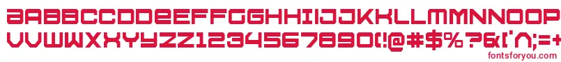 フォントU.S.S.DallasCondensed – 赤い文字