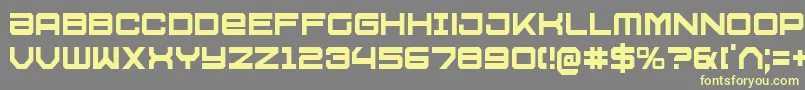 U.S.S.DallasCondensed Font – Yellow Fonts on Gray Background