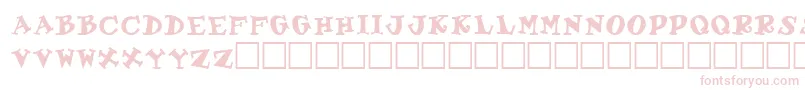 GabrielleRegular Font – Pink Fonts on White Background