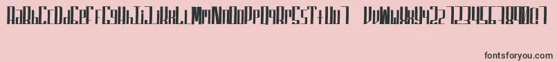 fuente SuperfuckedSmall – Fuentes Negras Sobre Fondo Rosa