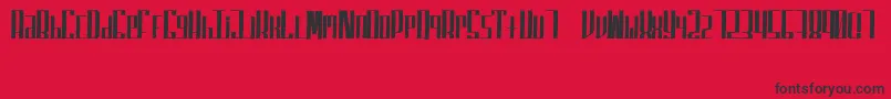 SuperfuckedSmall Font – Black Fonts on Red Background