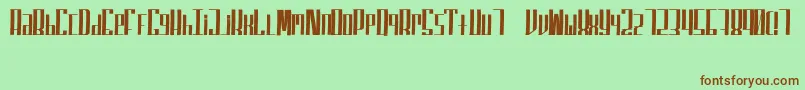 SuperfuckedSmall Font – Brown Fonts on Green Background