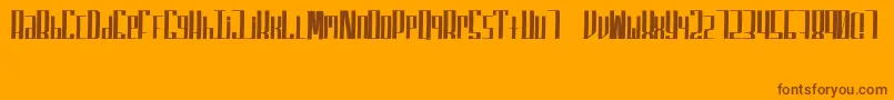 En savoir plus sur la police SuperfuckedSmall Police SuperfuckedSmall – polices brunes sur fond orange